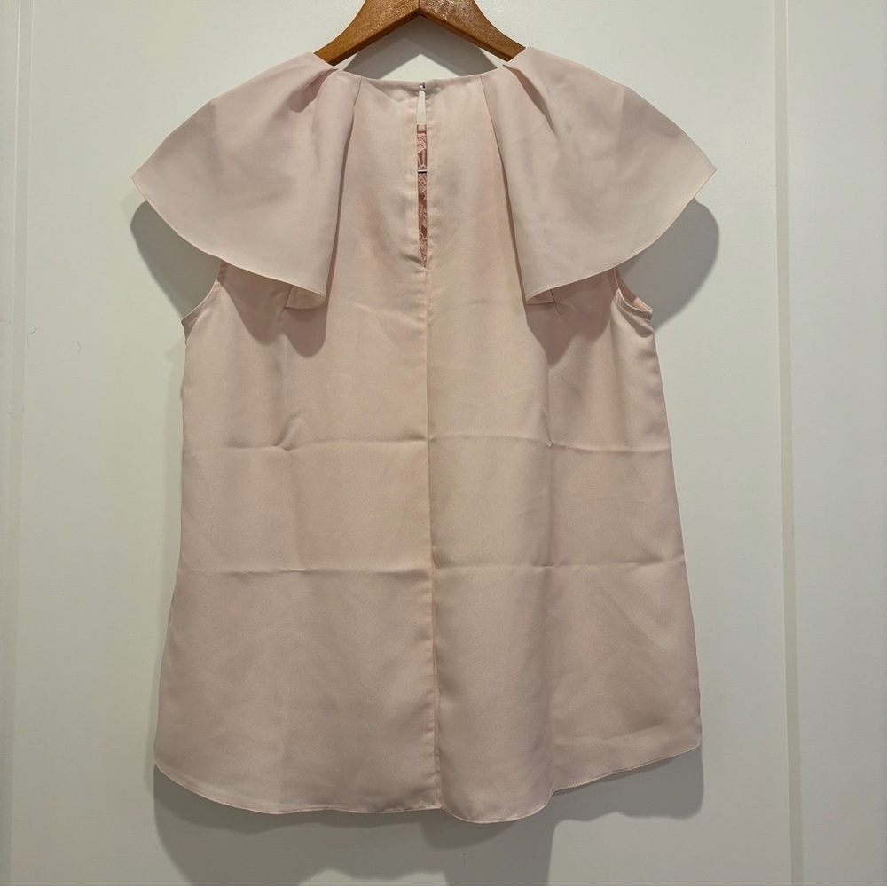 kate spade Pale Pink Lace Yoke Sleeveless Blouse S - Picture 4 of 6